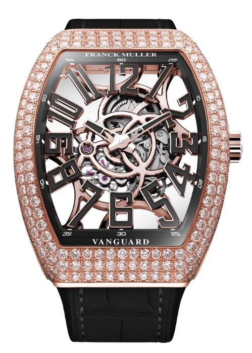 Buy Franck Muller Vanguard Slim Skeleton Replica Watch for sale Cheap Price V 41 S AT SQT D (NR) - 5N